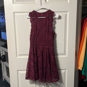 City Triangles Burgundy Dress!